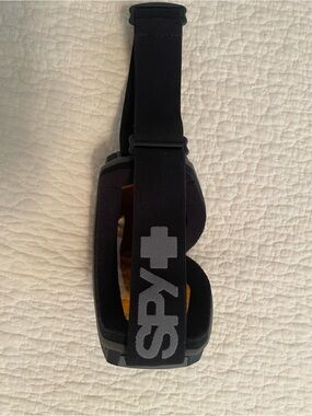 SPY Black Snow Goggles with Amber Lens